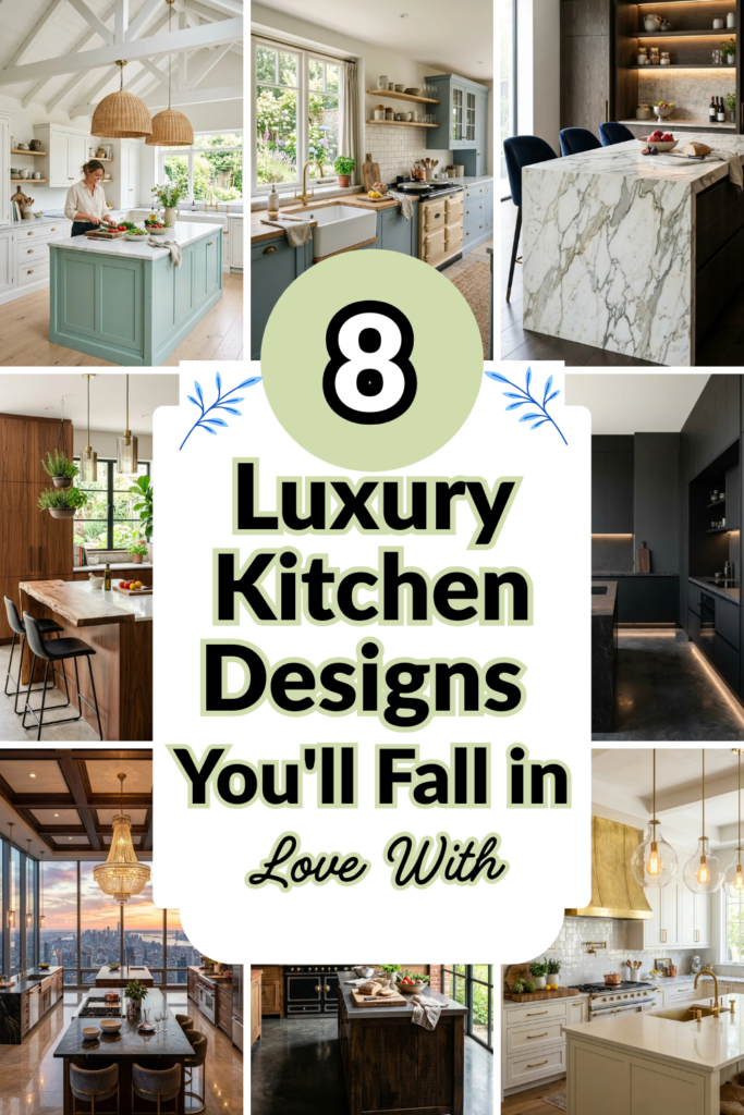 8 Luxury Kitchen Designs You’ll Fall in Love With