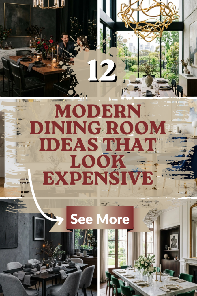 12 Modern Dining Room Ideas That Look Expensive