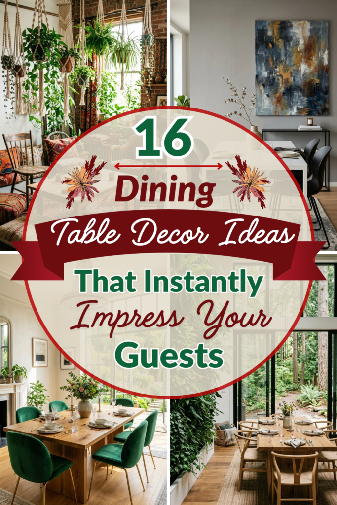 16 Dining Table Decor Ideas That Instantly Impress Your Guests