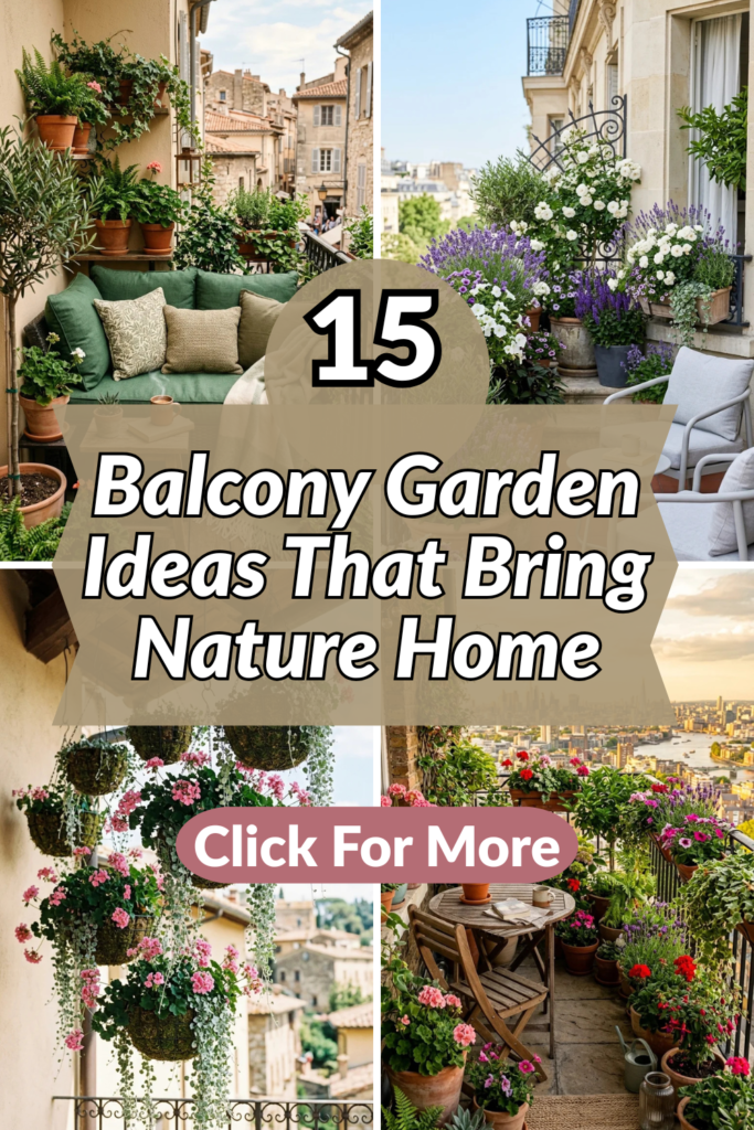 15 Balcony Garden Ideas That Bring Nature Home