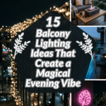 15 Balcony Lighting Ideas That Create a Magical Evening Vibe