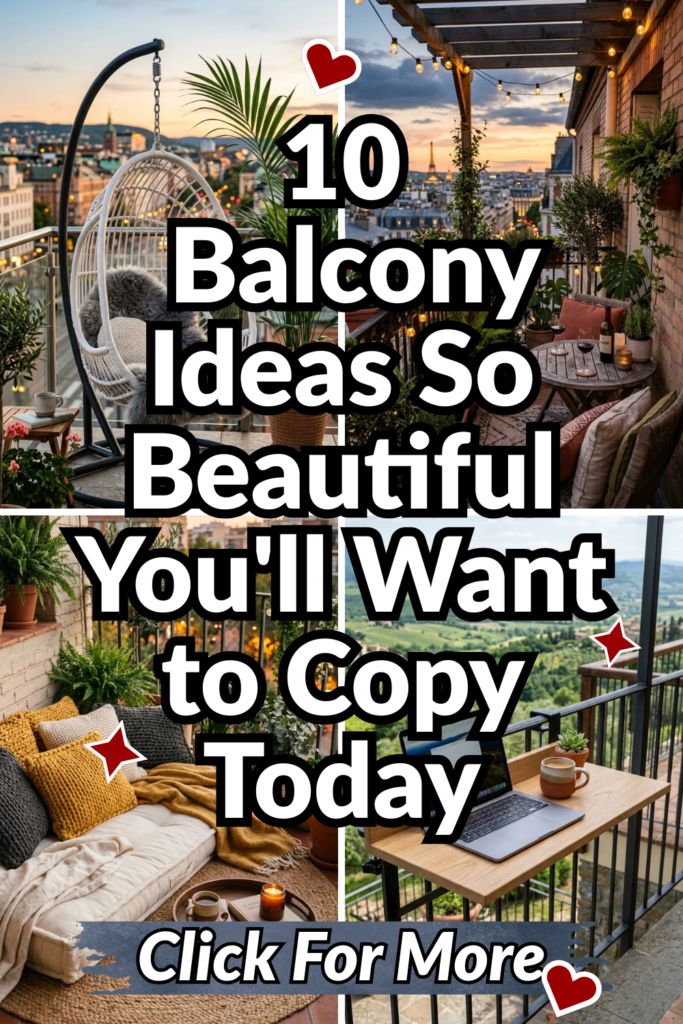 10 Balcony Ideas So Beautiful You’ll Want to Copy Today