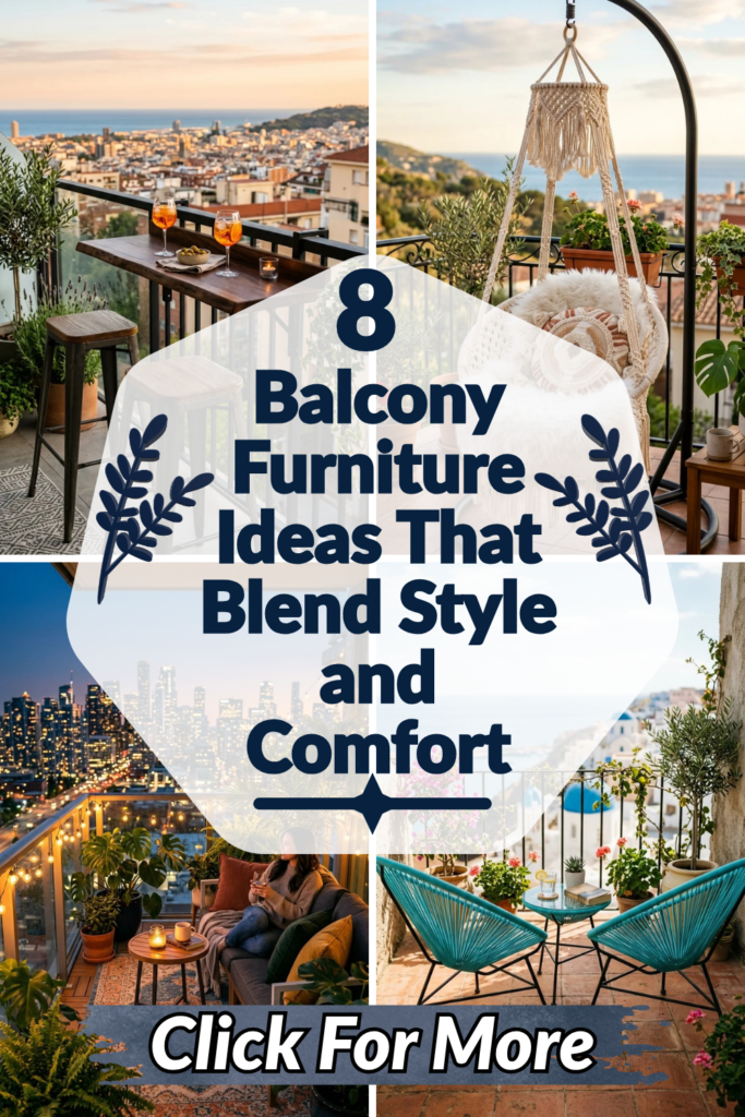 8 Balcony Furniture Ideas That Blend Style and Comfort