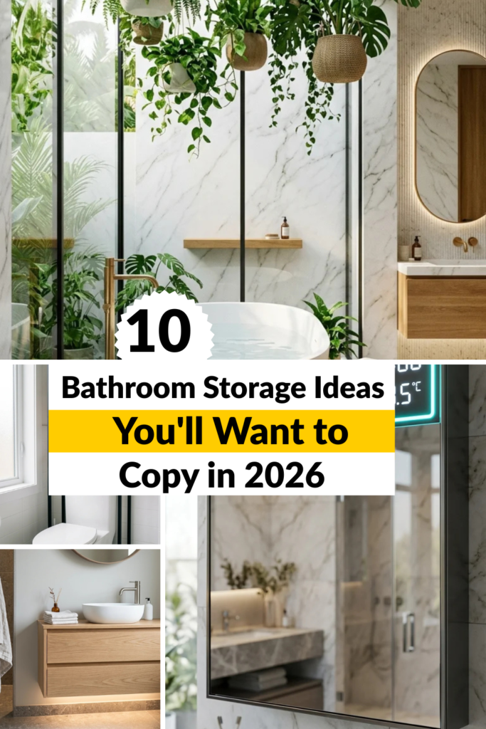10 Bathroom Storage Ideas You’ll Want to Copy in 2026