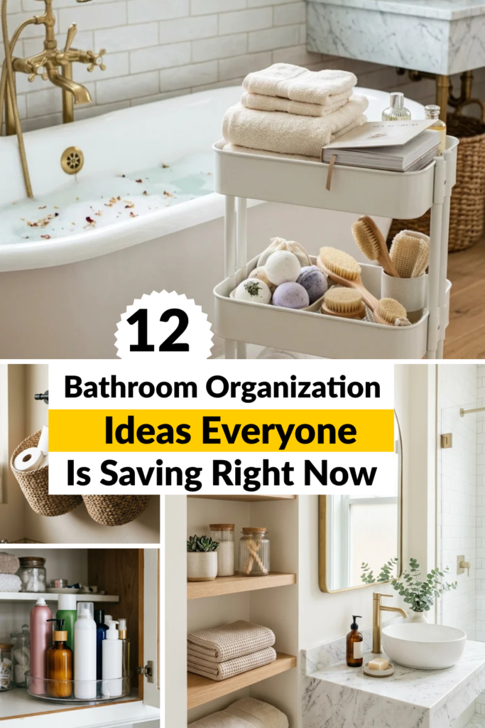 12 Bathroom Organization Ideas Everyone Is Saving Right Now