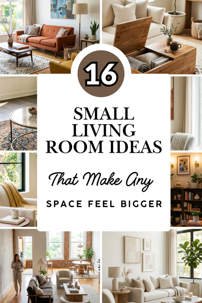 16 Small Living Room Ideas That Make Any Space Feel Bigger