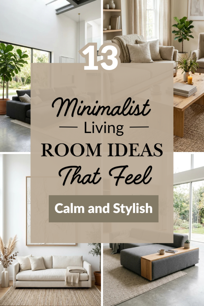 13 Minimalist Living Room Ideas That Feel Calm and Stylish