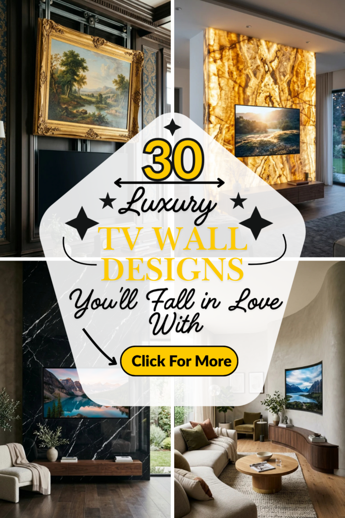 30 Luxury TV Wall Designs You’ll Fall in Love With