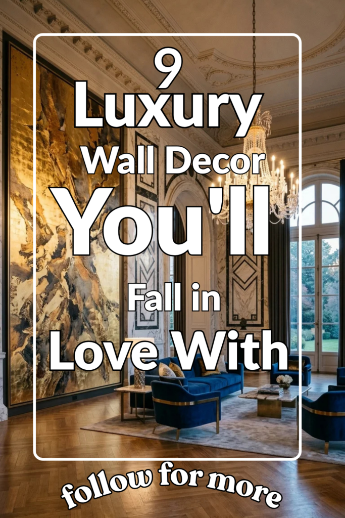 9 Luxury Wall Decor Ideas You’ll Fall in Love With