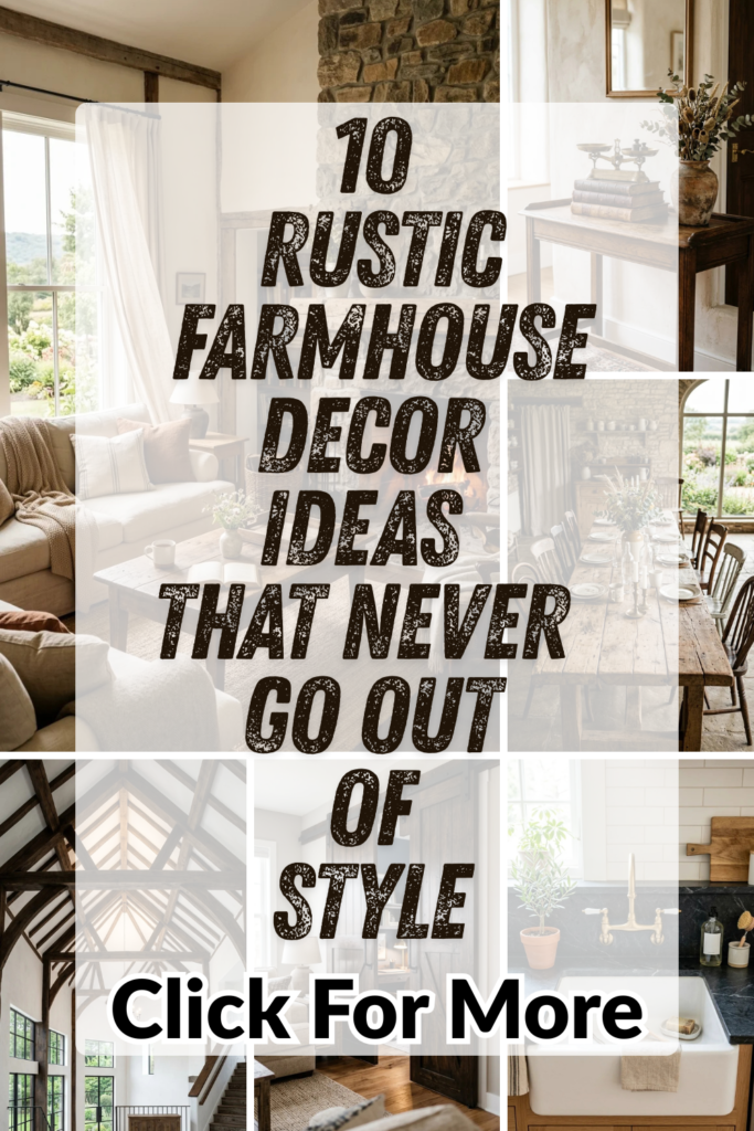 10 Rustic Farmhouse Decor Ideas That Never Go Out of Style