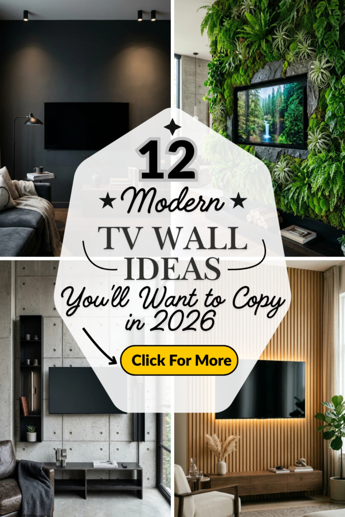 12 Modern TV Wall Ideas You’ll Want to Copy in 2026