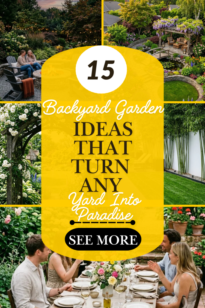 15 Backyard Garden Ideas That Turn Any Yard Into Paradise