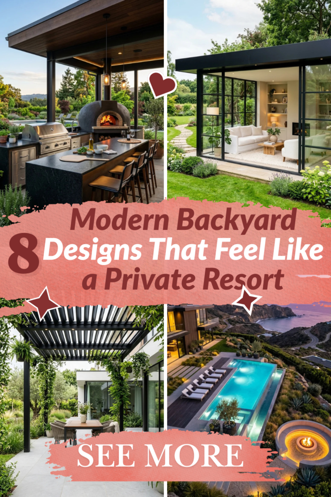8 Modern Backyard Designs That Feel Like a Private Resort
