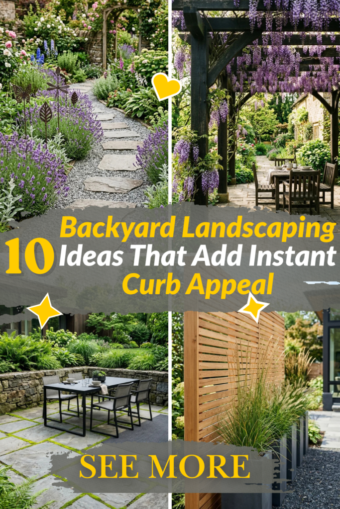 10 Backyard Landscaping Ideas That Add Instant Curb Appeal