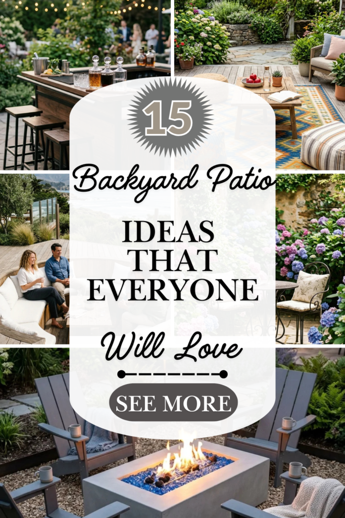 15 Backyard Patio Ideas That Everyone Will Love