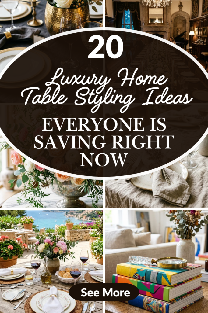 20 Luxury Home Table Styling Ideas Everyone Is Saving Right Now