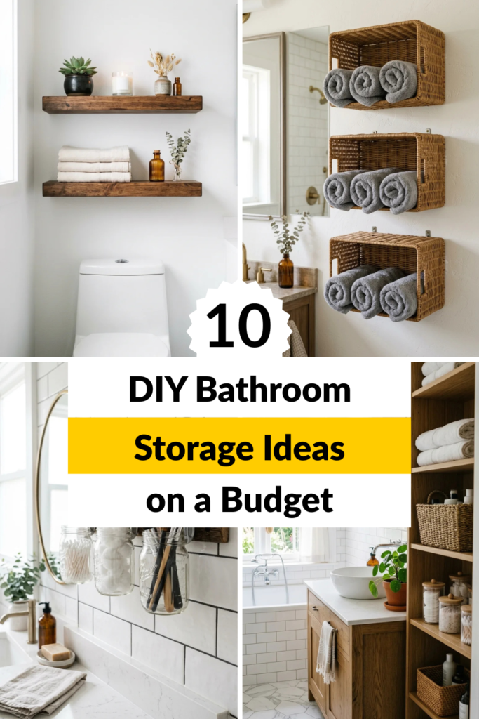 10 DIY Bathroom Storage Ideas on a Budget