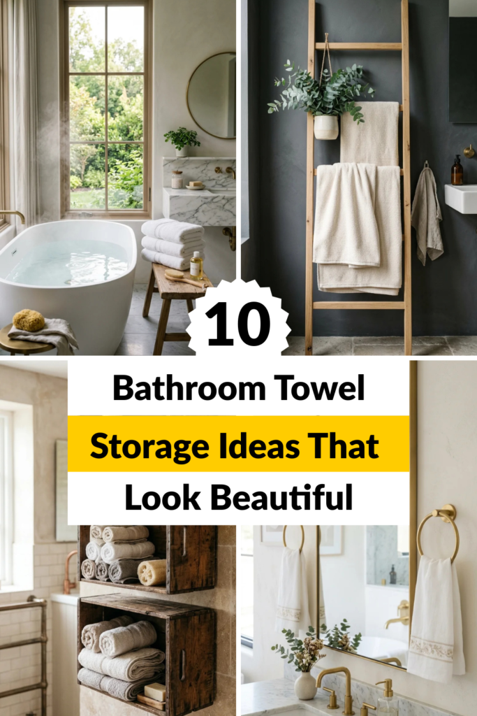 10 Bathroom Towel Storage Ideas That Look Beautiful