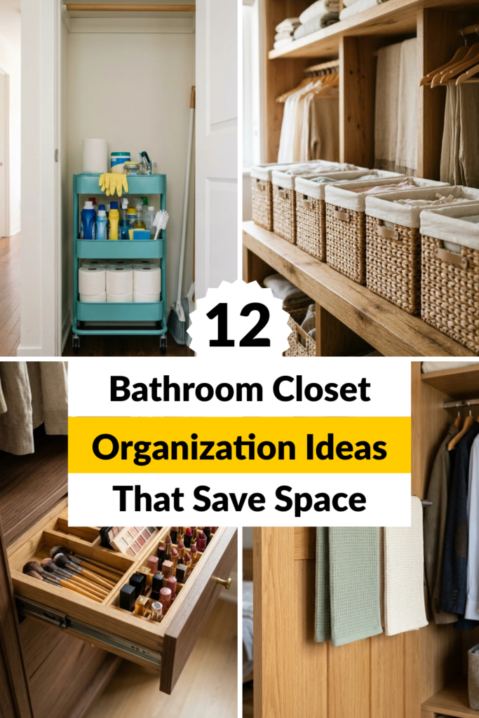 12 Bathroom Closet Organization Ideas That Save Space