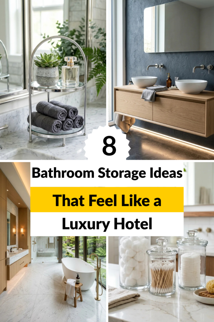 8 Bathroom Storage Ideas That Feel Like a Luxury Hotel