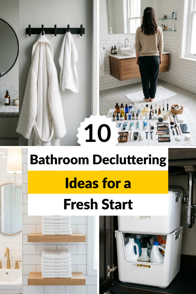 10 Bathroom Decluttering Ideas for a Fresh Start