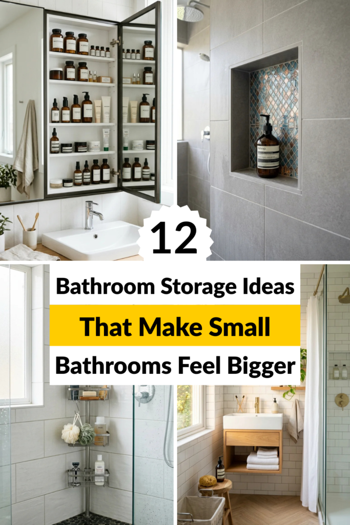 12 Bathroom Storage Ideas That Make Small Bathrooms Feel Bigger