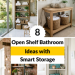 8 Open Shelf Bathroom Ideas with Smart Storage