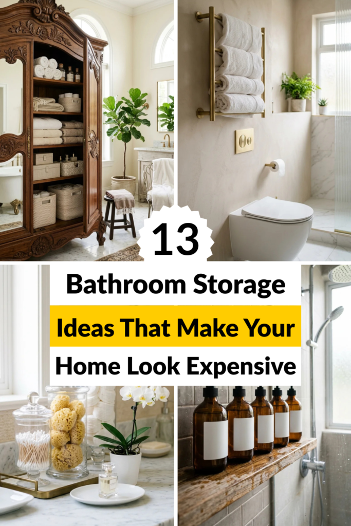 13 Bathroom Storage Ideas That Make Your Home Look Expensive