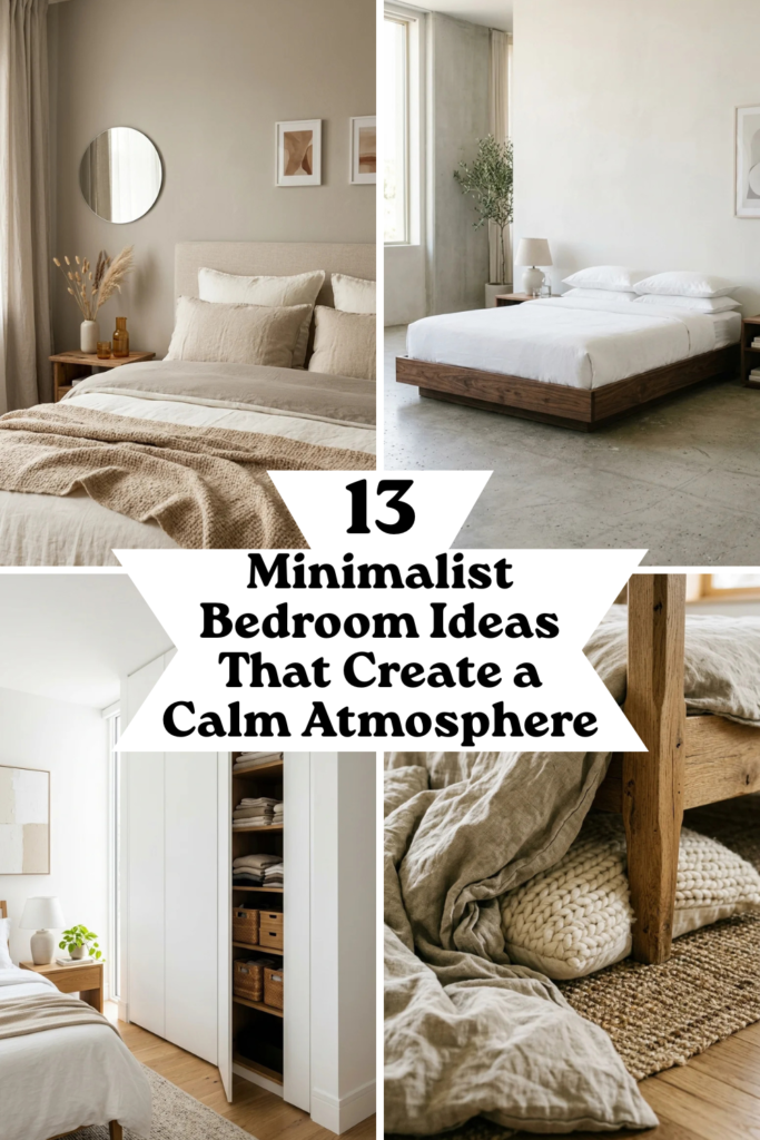 13 Minimalist Bedroom Ideas That Create a Calm Atmosphere