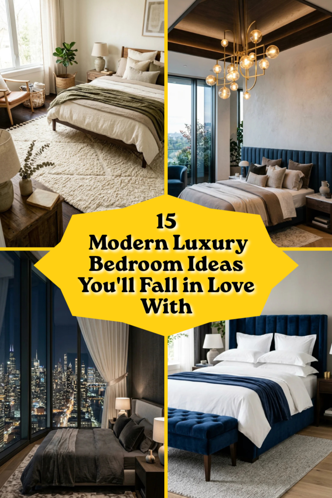 15 Modern Luxury Bedroom Ideas You’ll Fall in Love With