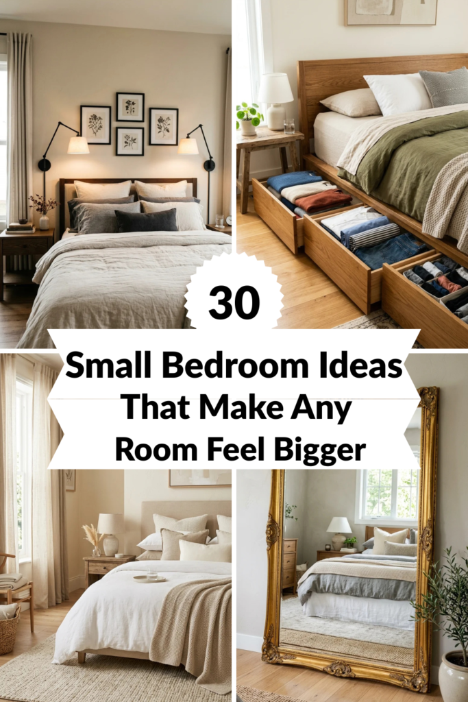 30 Small Bedroom Ideas That Make Any Room Feel Bigger