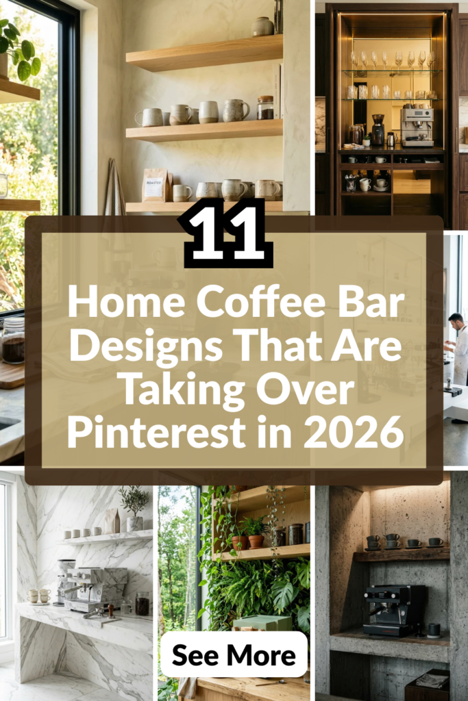 11 Home Coffee Bar Designs That Are Taking Over Pinterest in 2026