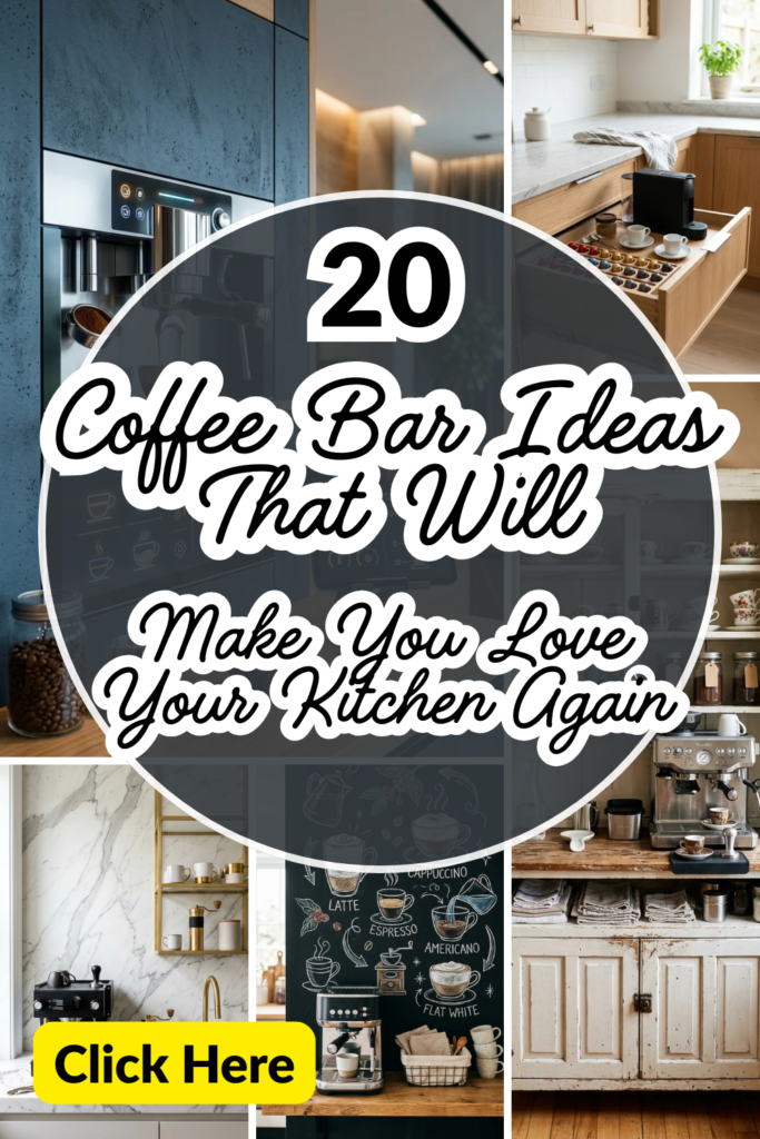 20 Coffee Bar Ideas That Will Make You Love Your Kitchen Again