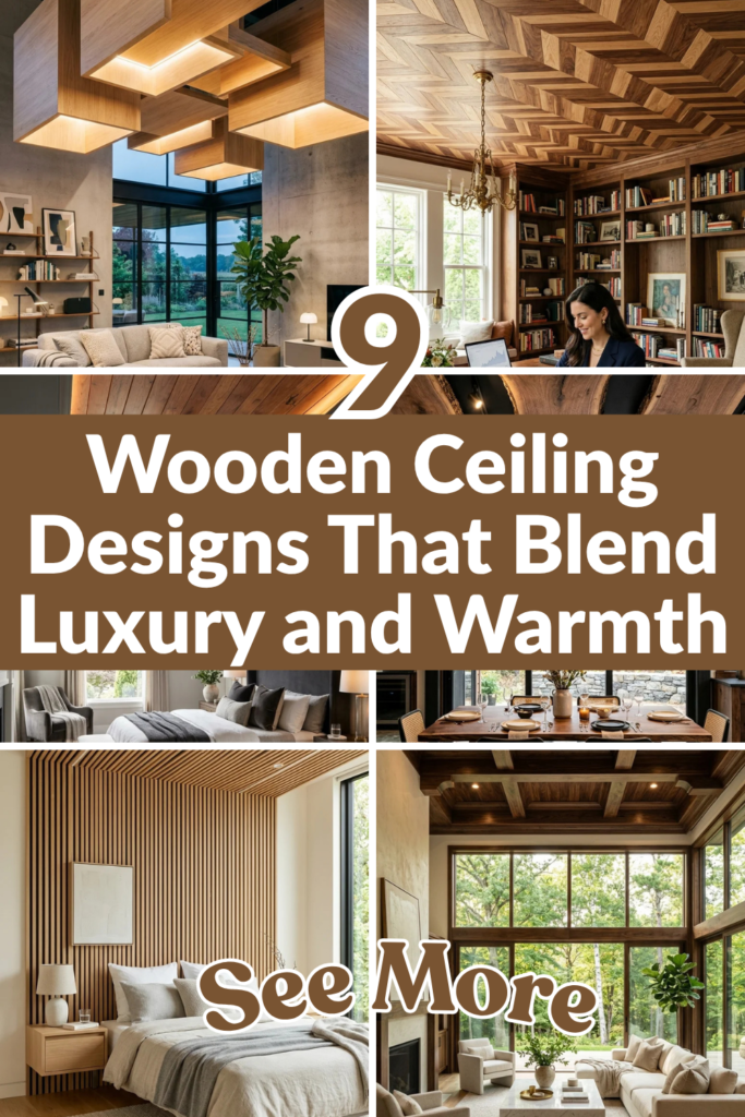 9 Wooden Ceiling Designs That Blend Luxury and Warmth